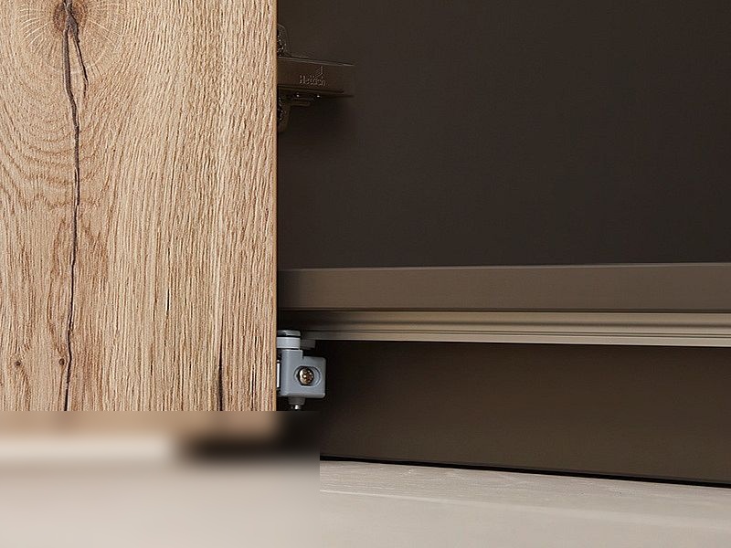 Шкаф-гармошка с системой Hettich Wingline L и зеркалом на боковой стенке до потолка в прихожую — изображение 5